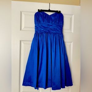 Royal Blue Strapless Dress